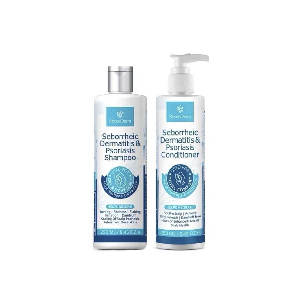 Seborrheic Dermatitis Shampoo and Conditioner Set Scalp Treatment Psoriasis